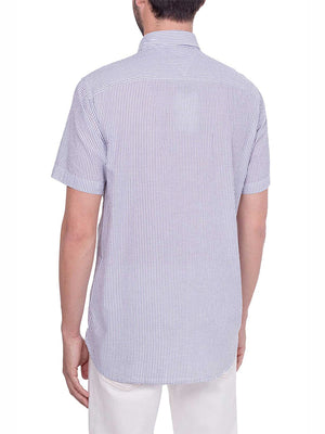 Classic Seersucker S Yale Navy / White / L