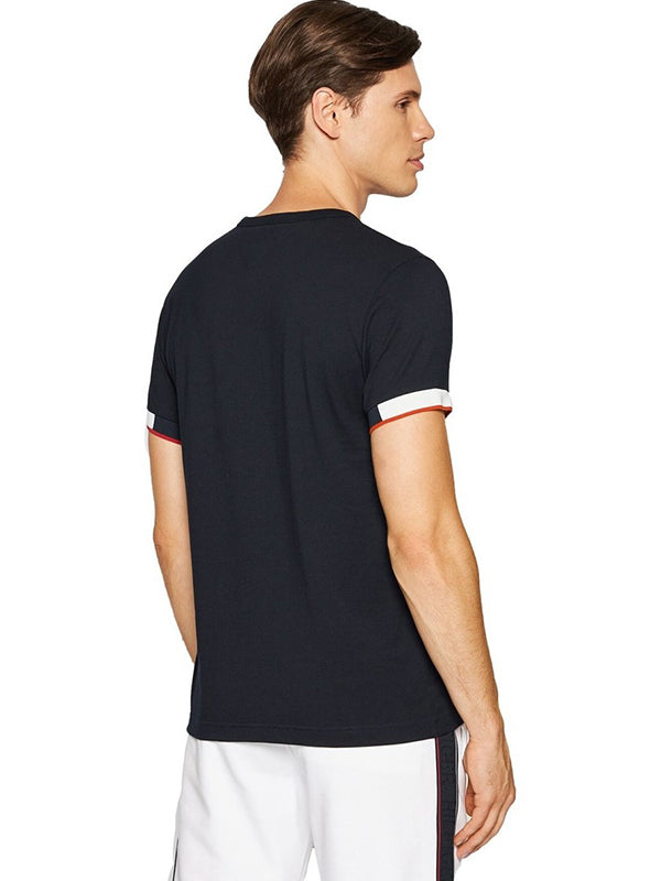 Jacquard Cuff Tee Desert Sky / L