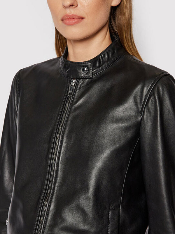 Leather Jacket Black / 42