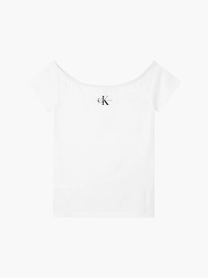 Monogram Slim Bardot Bright White / L