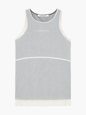 Double Layer Mesh To Muslin / Ck Black / L