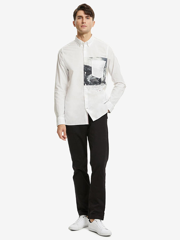 Wcc Slim Placed Artw White / L