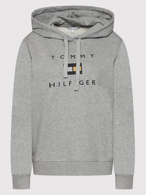 Regular Lurex Hoodie Light Grey Heather / L