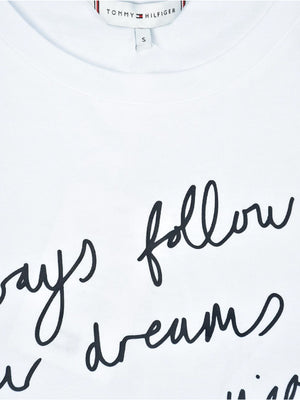 Regular Slogan C-Nk White / Desert Sky Text / L