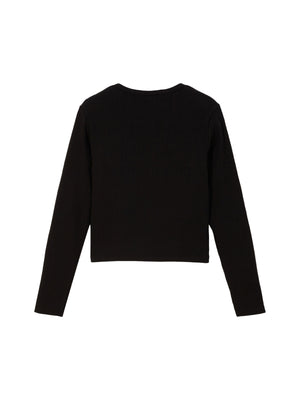 Ck Rib Cardigan Ck Black / L