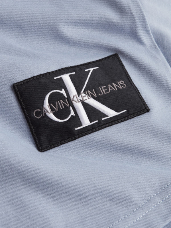 Badge Turn Up Sleeve Silver Sky / L