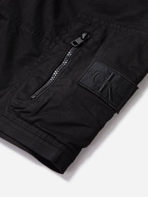 Washed Cargo Short Ck Black / L