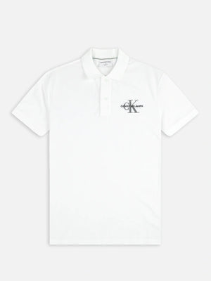 Monogram Logo Polo Bright White / L