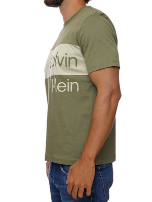 Institutional Blocking Tee Burnt Olive / L
