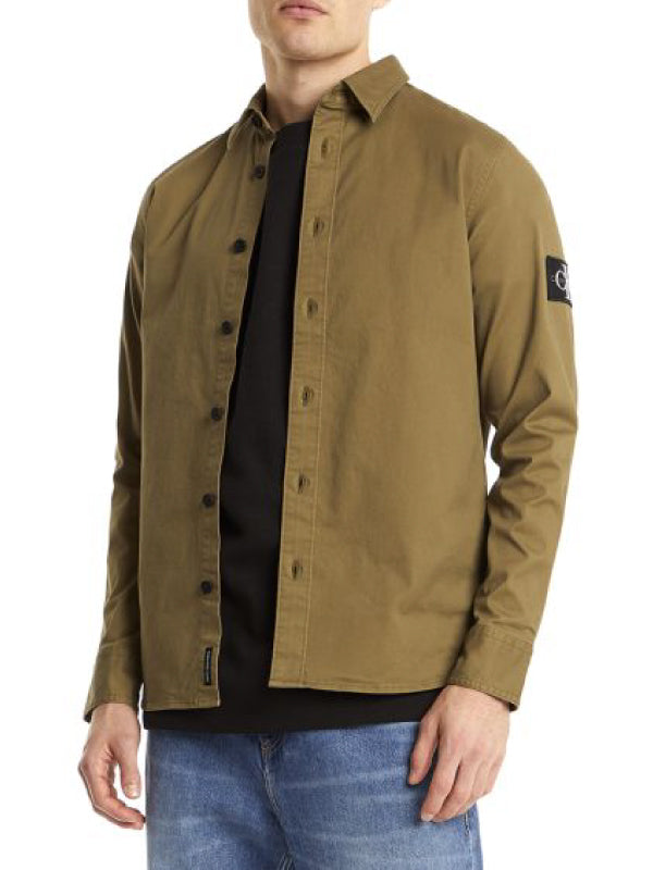 MONOGRAM BADGE SHIRT Burnt Olive / L