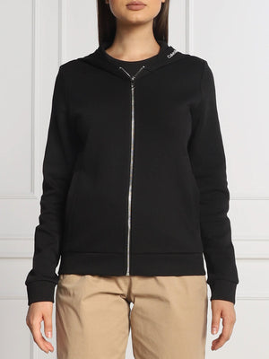 Micro Logo Ess Zip Hoodie Ck Black / L