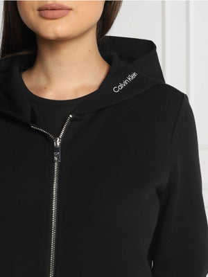 Micro Logo Ess Zip Hoodie Ck Black / L