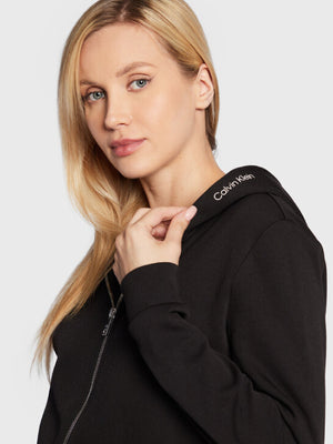 Micro Logo Ess Zip Hoodie Ck Black / L