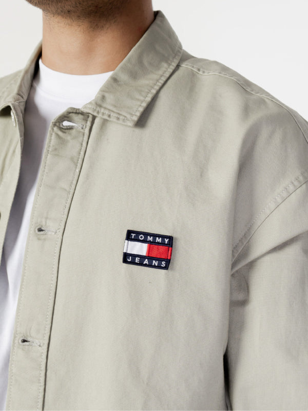 Tjm Twisted Flag Overshirt Stony Beige / L