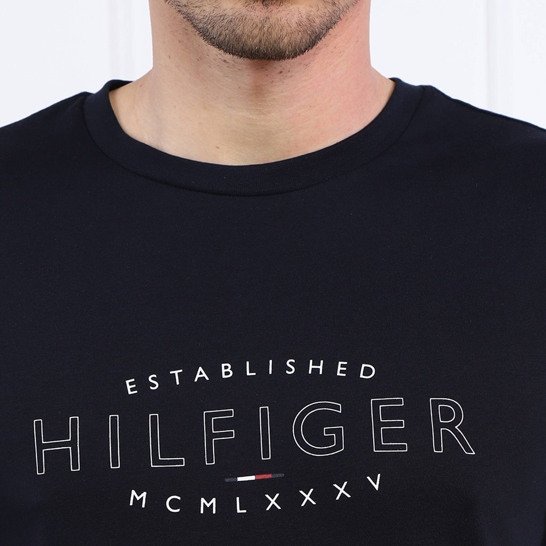 Hilfiger Curve Logo Tee Desert Sky / L