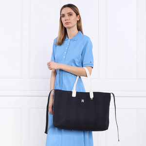 Iconic Tommy Tote Knitted Space Blue / OS