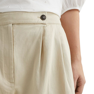 Wide Leg Co Blend Pant Light Sandalwood / 42