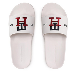 Th Embroidery Pool Slide Weathered White / 42