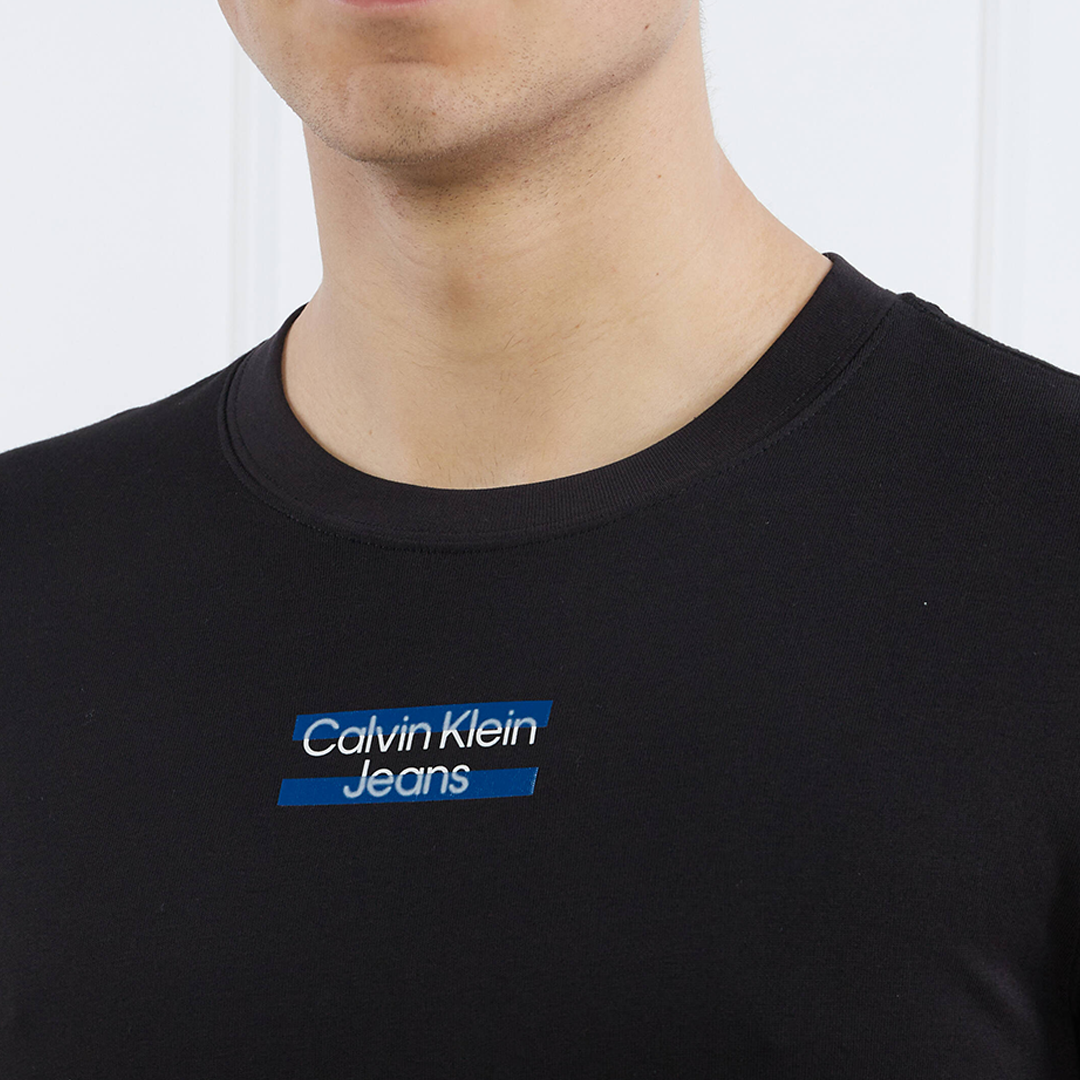 Transparent Stripe Logo Tee Ck Black / L