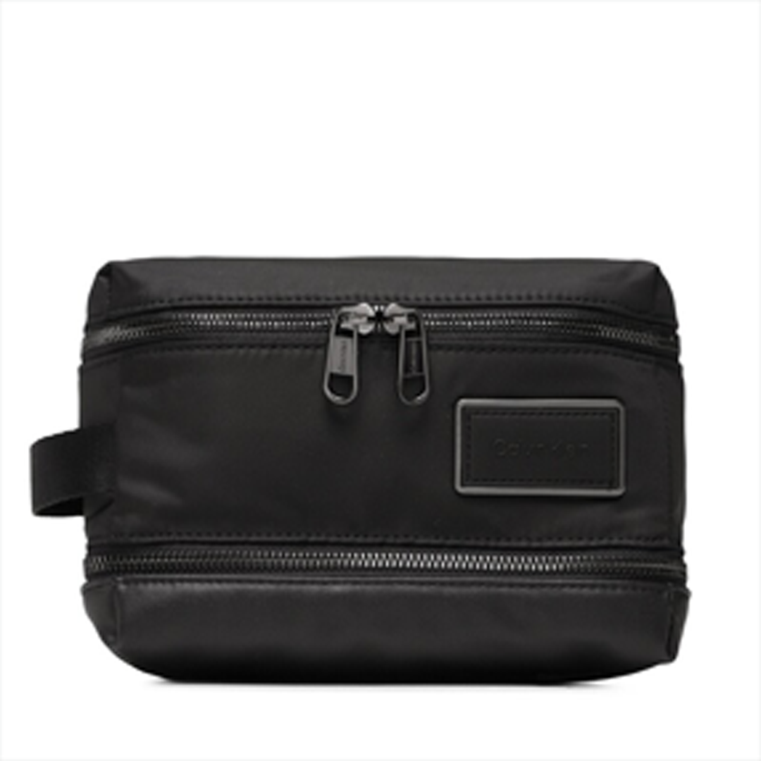 Ck Elevated Double Zip Washbag Ck Black / OS