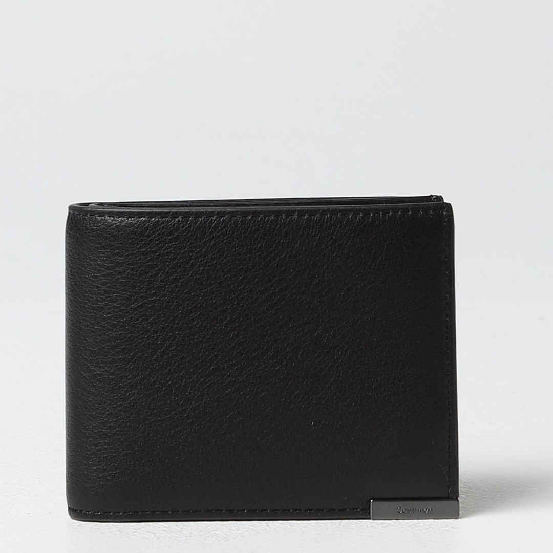 Modern Plaque Bifold 5Cc W/Coin Ck Black / OS