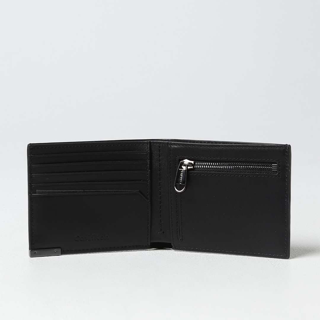 Modern Plaque Bifold 5Cc W/Coin Ck Black / OS