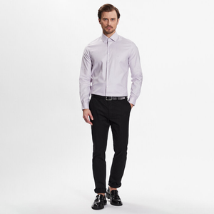 Structure Easy Care Fitted Shirt Misty Lilac / 42