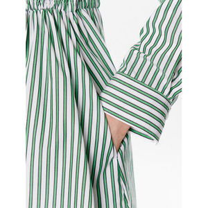 Rg Co Stripe Midi Shirt-Dress Nola Stp/ Spring Lime / 42