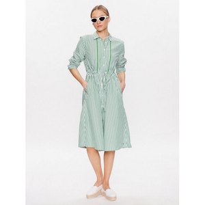 Rg Co Stripe Midi Shirt-Dress Nola Stp/ Spring Lime / 42