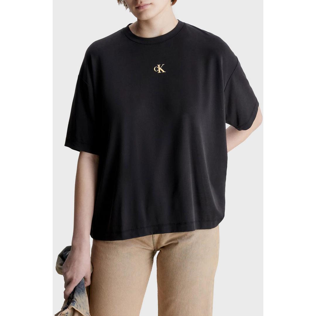 Ack Logo Modal Boyfriend Tee CK BLACK / L