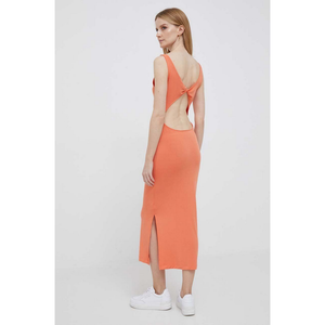 Ack Twist Strappy Long  Dress Summer Squash / L