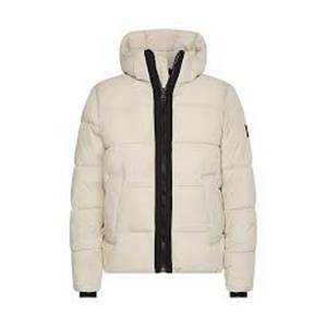 Crinkle Nylon Puffer Jacket Stony Beige / L