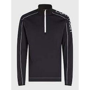 Pw - 1/4 Zip Ls Top Black Beauty / L