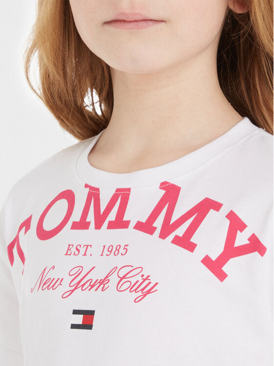Tommy Logo Tee S/S White / 10