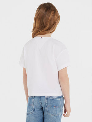 Tommy Logo Tee S/S White / 10