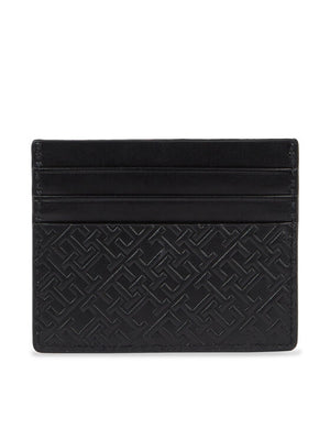 Th Monogram Leather Cc Holder Black / OS