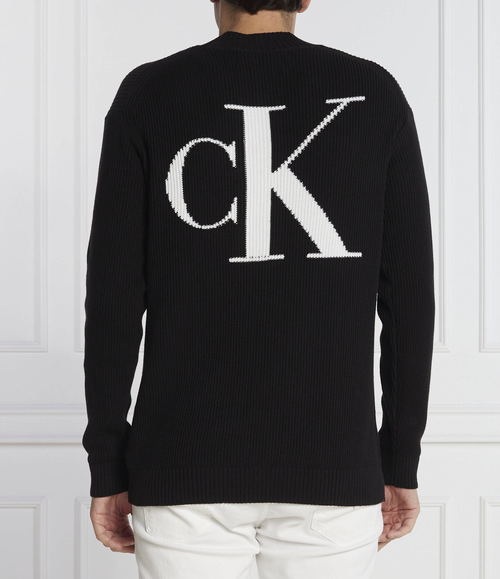 Blown Up Ck Mock Sweater Ck Black / L