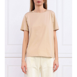 SMOOTH COTTON CREW NECK TEE SS Sandstone Beige / L