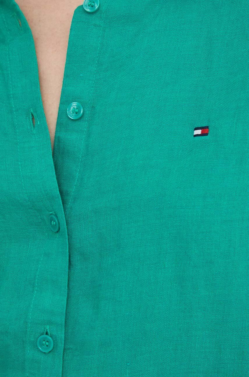 Linen Relaxed Shirt Ls Olympic Green / 42