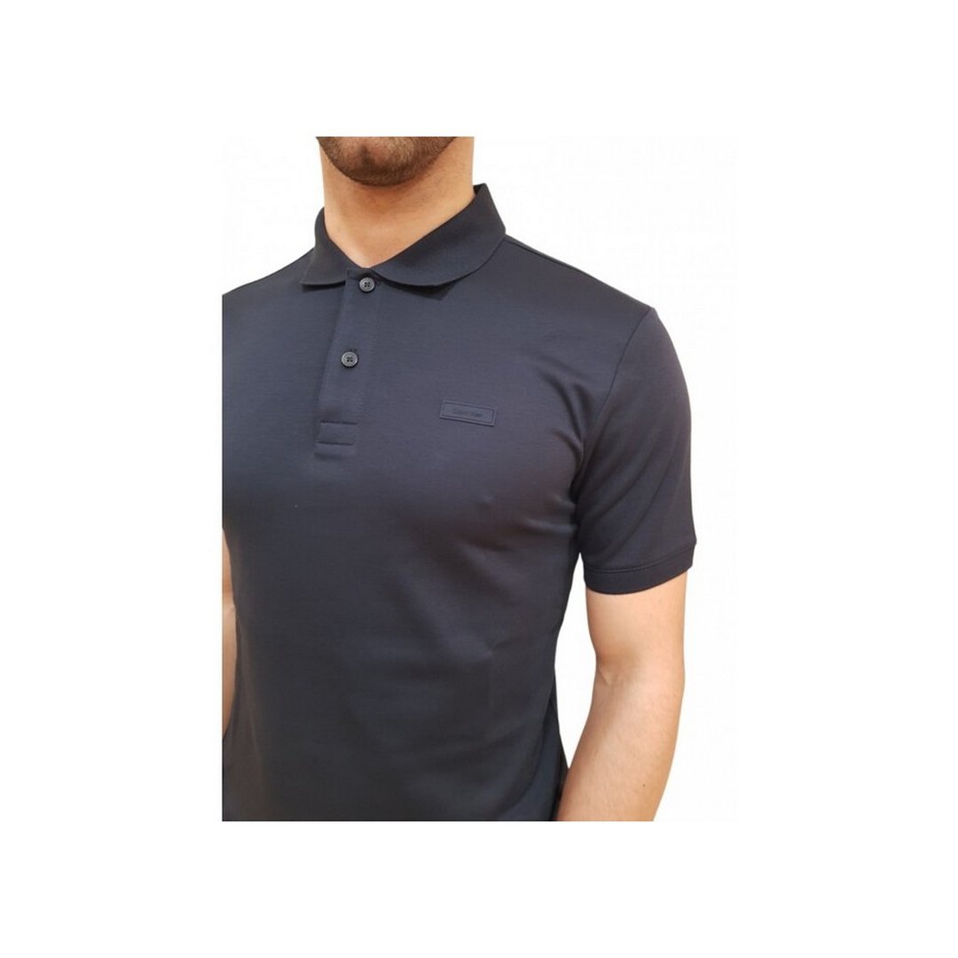 Smooth Cotton  Slim Polo Night Sky / L