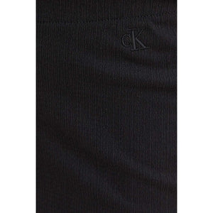 Crinkle Straight Pan Ck Black / L