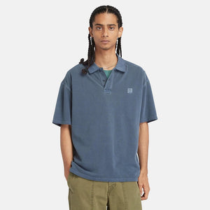 Garment Dye Short Sleeve Polo DARK SAPPHIRE / L