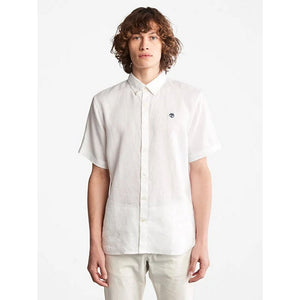 Linen Short Sleeve Shirt WHITE / L