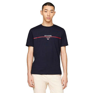 Hilfiger Stripe Tee Desert Sky / L