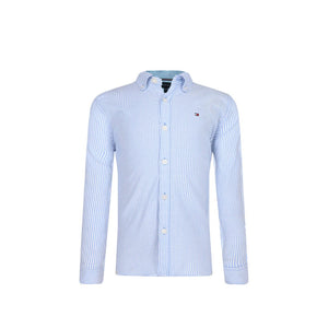 Flex Ithaca Shirt L/S Copenhagen Blue/White / 10