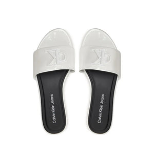Flat Sandal Slide Mg/ Ybr/ 36 White / 36