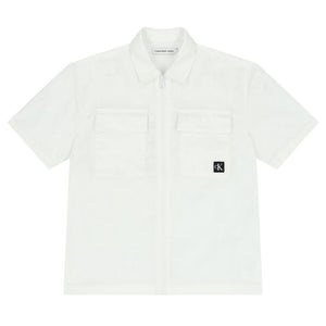 Popeline Zipped Ss S/ Yaf/ 16 Bright White / 12