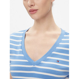New Slim Cody V-Neck/ Ybl/ Xl Sodalite Blue / Bright White / M