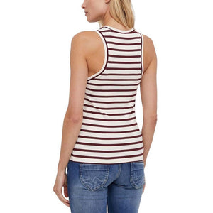 Slim 5X2 Rib Stripe/ 0Fc/ Xl white and navy / XS