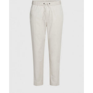 Stretch Sateen Jogge Stony Beige / XS
